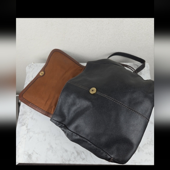 Fossil Black Leather Backpack - Picture 7 of 12